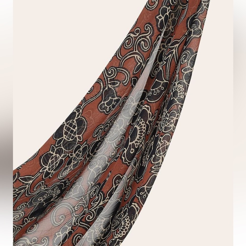 HAUTE HIJAB rare Moroccan spice rectangle chiffon scarf